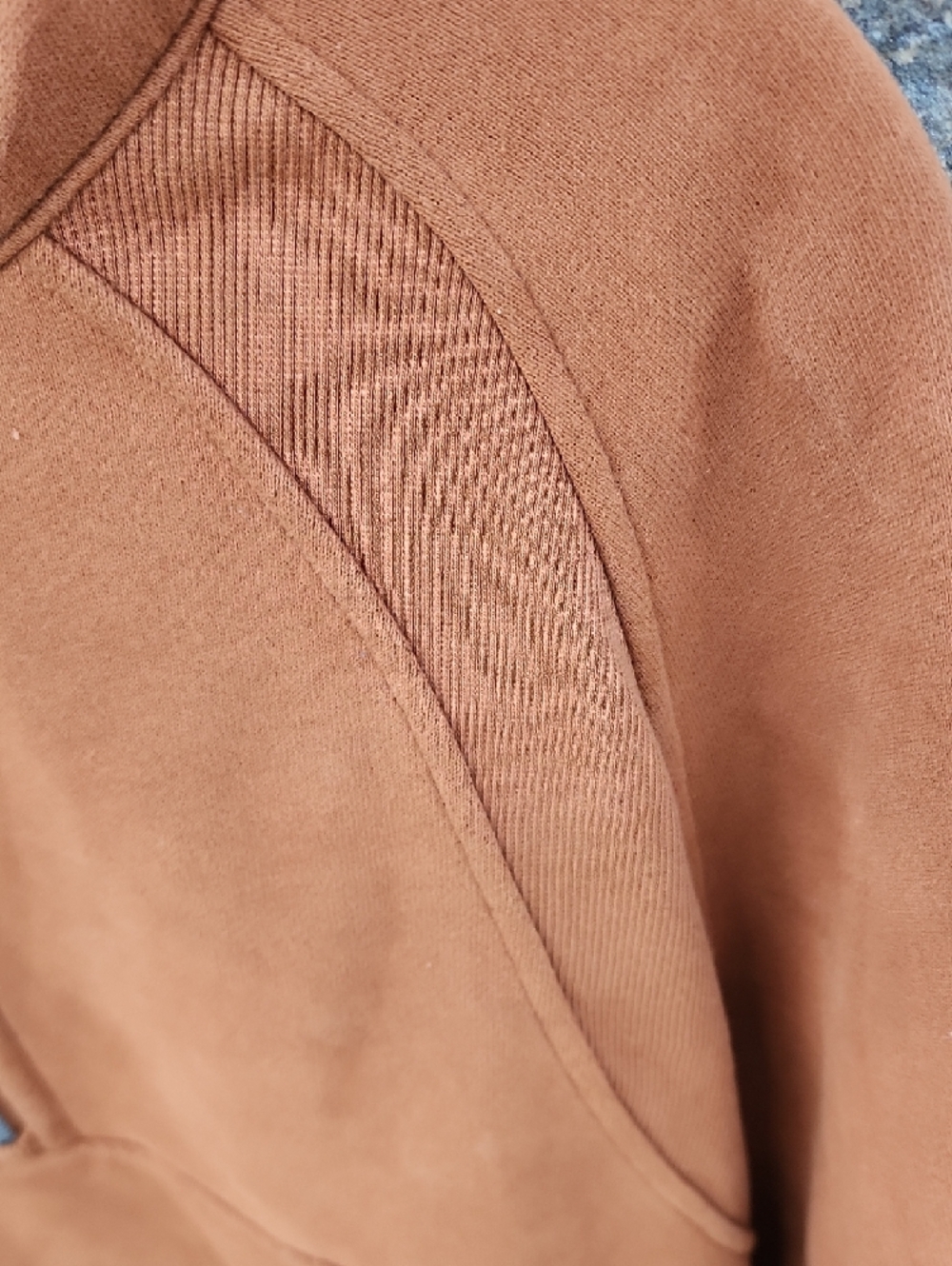 Lululemon Scuba Half-Zip Hooded Sweatshirt in Copper Brown Medium / Large - Picture 3 of 11